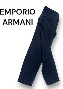 rrkk3471 EMPORIO ARMANI アルマーニネイビー ストレッチ イージー メンズパンツ スラックス サイズ40 