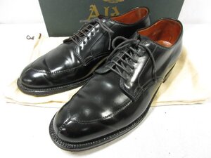 美品 【ALDEN オールデン】 D6617 バリーラスト コードバン Vチップ 外羽根 ドレスシューズ 靴 (メンズ) size.8.5D ブラック ◯30MZA6893○