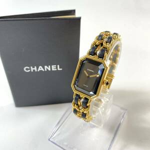 シャネル CHANEL レディース プルミエール L 黒文字盤 H0001 腕時計