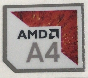 ■新品・未使用 ■10枚セット 【AMD A4】エンブレムシール　【20*16㎜】送料無料・追跡サービス付き☆P237