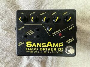 【中古】サンズアンプ ベースドライバーDI TECH21 SansAmp BASS DRIVER DI 旧仕様 ベース用DI プリアンプ 