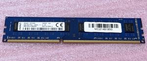 □Kingston SMD16D3LU1KBGR/8G *PC3L-12800U/DDR3L-1600 240Pin DDR3 UDIMM 8GB 動作品