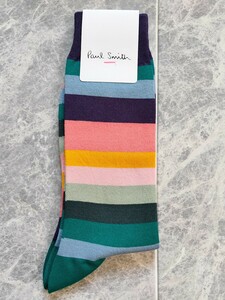 Paul Smith ポールスミス ボーダー ソックス 25-27cm 日本製 靴下