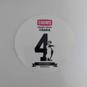 ステッカー/シール/チャムス/CHUMS/10cm/4周年/大阪/OSAKA//未使用品/