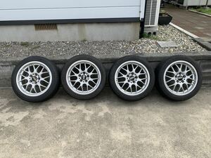 BBS RG710（7J＋42）ピレリ225/45R17 4本セット純正BBSバルブ交換済　引取は値引き可能