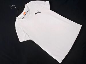 ネコポスOK PUMA プーマ スポーツウェア Tシャツ sizeM/白 ■◆ ☆ eec3 レディース