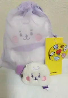 BT21 パープルハートエディション　バックチャーム　RJ