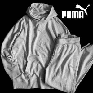 US/XL 日本XXL相当 大きめ 春物◆未使用 PUMA プーマ リラックスフィット 上下 スウェット パーカー スウェットパンツ セットアップ 