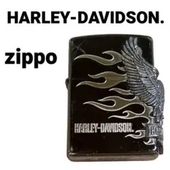 Zippo ライター HARLEY-DAVIDSON 限定 サイドメタル  黒