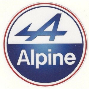 海外　限定品　送料込み 　アルピーヌ ルノー ロゴ ALPINE RENAULT 150mm　ステッカー