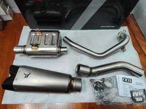 40%OFF★IXRACE HECACONE Titan フルエキゾーストマフラー マフラー NK250 NK300 250NK 250SR 300SR SR250 CF MOTO WF3625ST