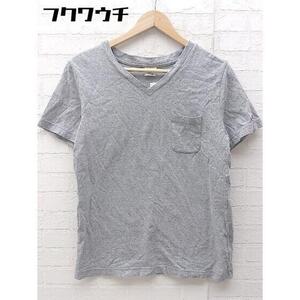 ◇ Champion チャンピオン 半袖 Vネック Tシャツ カットソー サイズL グレー レディース