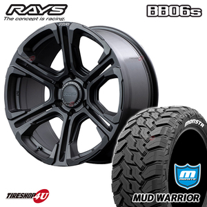 4本セット RAYS DAYTONA BB06S 20x9.0J 6/139.7 +18 APK ガンメタ MONSTA MUDWARRIOR M/T MT 265/50R20 プラド ハイラックス