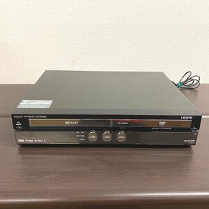 □SHARP　HDD・DVD・ビデオ一体型レコーダー　DV-ACV52　2010年製　/ダビング機能NG・現状品　τ□