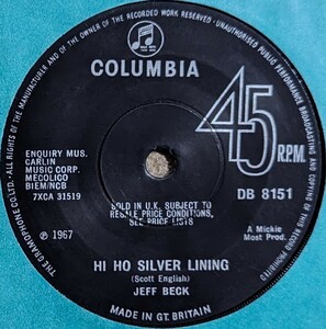 Jeff Beck-Hi Ho Silver Lining★英Orig.7"/The Yardbirds/Faces