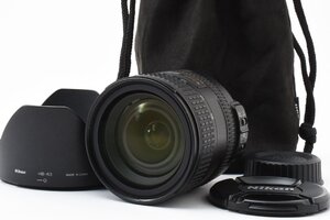 Nikon AF-S NIKKOR 24-85mm f/3.5-4.5 G ED VR [美品] レンズフード HB-63 ポーチ 前後キャップ フルサイズ対応 手ぶれ補正 標準ズーム