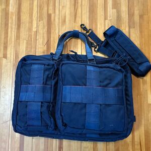 良品 BRIEFING × BEAMS PLUS 別注 ３WAY BAG エアフォースブルー ブリーフィング ×ビームスプラス ３ウェイ リュック ブリーフケース