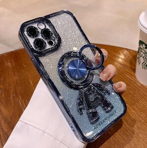 iPhone XsMax 磁気 宇宙飛行士 リング ブラケット ケース カバー ソフト グラデーション iPhone XR iPhone X