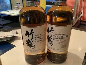 【新品未開封】　竹鶴ピュアモルト NIKKA ニッカ 2本セット　日本　Japan whisky