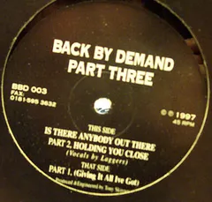 英12" Back By Demand Part Three BBD003 Not On Label /00250