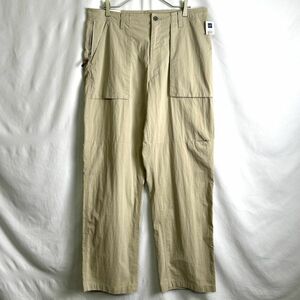 デッドストック 00s GAP ギミック ナイロン ショーツ M グレー ショート パンツ ワイド ベルクロ テック ギャップ 90s オールド ビンテージ