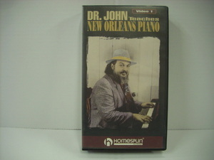 ■VHS ビデオテープ ドクター・ジョン / DR.JOHN TEACHES NEW ORLEANS PIANO VOLUME 1 ニューオーリンズピアノ 198年 ◇r40222