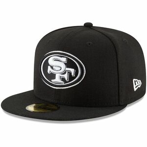 特大 【8.1/4】 NEWERA ニューエラ SF サンフランシスコ 49ers フォーティナイナーズ 黒 59Fifty キャップ 帽子 NFL アメフト USA正規品