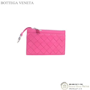 ボッテガ ヴェネタ （BOTTEGA VENETA） イントレチャート キーケース コインケース 608784 ピンク（中古）