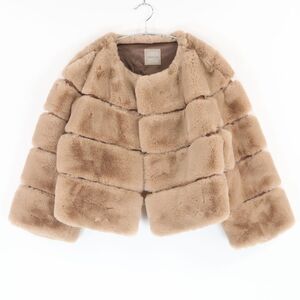 美品 DAISYLIN デイジーリン Love Fur Jacket ラブファージャケット 06312 コート 表記無し ポリエステル100％ レディース AT1231W4