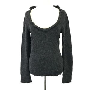 イタリア製★アーペーセー/A.P.C.★アルパカ＆ウール/長袖セーター【レディースM/チャコールグレー/charcoal gray】Tops/Sweater◆pBH480