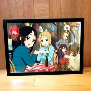 【送料無料】 けいおん! K-ON! A3 フレーム入り クリア ポスター 秋山 澪 平沢 唯 田井中 律 琴吹 紬 中野 梓 放課後ティータイム HTT