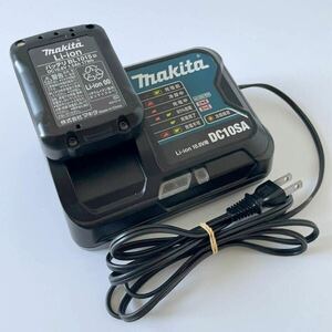 ★動作品◆純正品★マキタ スライド式 充電器 DC10SA バッテリー BL1015 10.8V makita 電動工具 高速充電 リチウムイオンバッテリー対応 