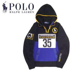 極美品 名作 Polo Ralph Lauren ビッグポニー cande class 蓄熱保温 プルオーバー スウェット パーカー メンズS ラルフローレン 2412307