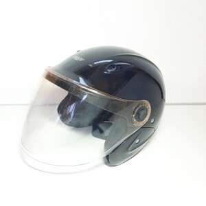 ISHINO SYOKAI ◆ジェットヘルメット セミジェットヘルメット BK（MAX207B-BK） 石野商会 バイク サイズ57~60cm
