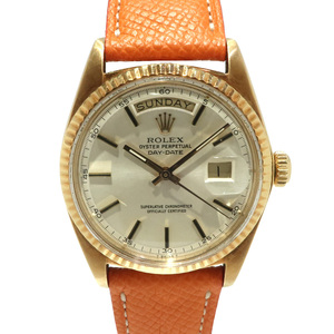 【天白】ROLEX ロレックス デイデイト 1803 シルバー文字盤 31番台 K18 イエローゴールド 腕時計 自動巻き メンズ 保証書