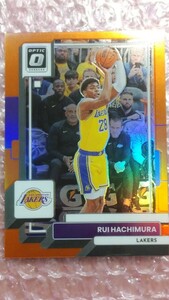 送料込即決 199枚限定 2022-23 Panini Donruss Optic Orange Prizm #170 Rui Hachimura 八村塁 ファーストレイカーユニ オレンジプリズム