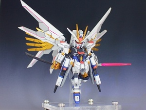 FW GUNDAM CONVERGE　ガンダムコンバージ　ZGMF/A-262PD-P マイティーストライクフリーダムガンダム　改造塗装リペイント完成品