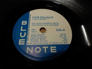 Collection放出企画☆SP78☆BLUE NOTE☆540-A:OUR DELIGHT☆540-B:THE SQU☆THE TADD DAMERON SEXTET☆767 Lexingt.Ave.NYC☆きれい☆管125