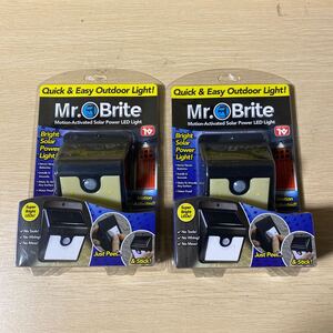 未使用 Mr.Brite ミスターブライト センサーライト 防犯ライト 2個セット