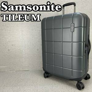 Samsonite　サムソナイト　TILEUM　タイリウム　82L　キャリーケース　スーツケース　トラベルバッグ　キャスター4輪　 TASロック有 グレー