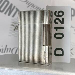 1000円スタート S.T.デュポン S.T.DuPont ギャッツビー シルバー ローラー ガスライター D0126