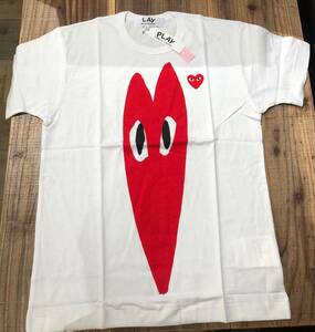 COMME des GARCONS PLAY　白Tシャツ　メンズLサイズ　AZ-T224