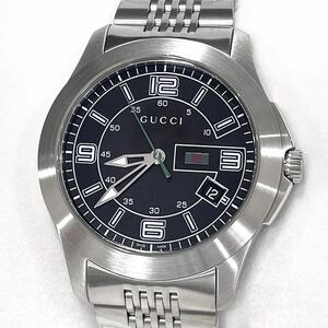 未使用 GUCCI グッチ Gタイムレス クォーツ 腕時計 YA126201 メンズ ブラック文字盤 G-Timeless 箱保付き 送料無料