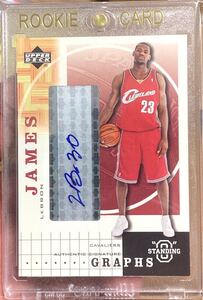 ★超希少【RC】Lebron James 2003-04 UPPER DECK レブロン ジェームズ NBA Rookie auto RC card パッチ ルーキー 直書 サイン カード