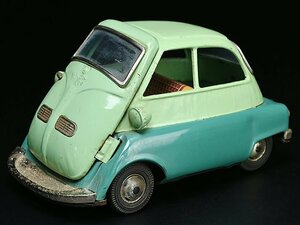 【 旧バンダイ ブリキ BMW ISETTA（ミニカー特集）y0729183 】萬代屋 ミニカー 自動車 レトロ ビンテージ フリクション