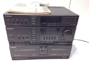 琉■■3068■Panasonic SA-CD370 オーディオ機器 システムステレオ パナソニック カセット コンポ