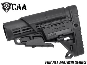 CAA-STK-003BK　CAA Airsoft CBS+ACP コラシブルバットストック+アジャスタブルチークレスト for M4 CAD-STOCK-01-BK