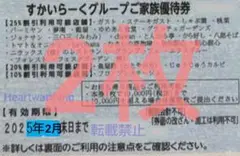 2月 すかいらーく グループ 25% クーポン 券 しゃぶ葉クーポン 券 2枚