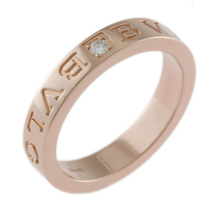 ブルガリ ブルガリブルガリ リング 指輪 14.5号 18金 K18ピンクゴールド ダイヤモンド BVLGARI 中古 美品