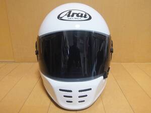 中古 Arai アライ ラパイド・ネオ RAPIDE-NEO サイズXL(61・62cm) 白/ホワイト フルフェイスヘルメット スモークシールド交換